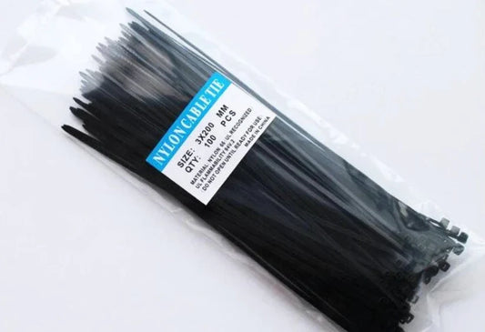 Nylon Cable Ties Bulk Pack of 1000 Black Zip Ties